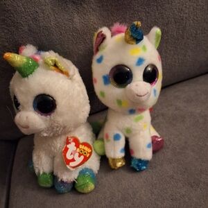 ​Ty Beanie Boo Unicorn Bundle: Pixy & Harmonie Set (6")